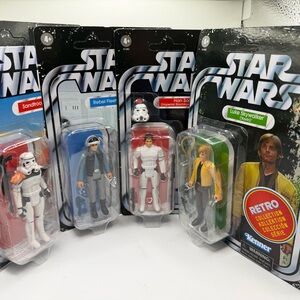 Star wars Kenner retro collection 3.75” action figures- lot of 4 carded